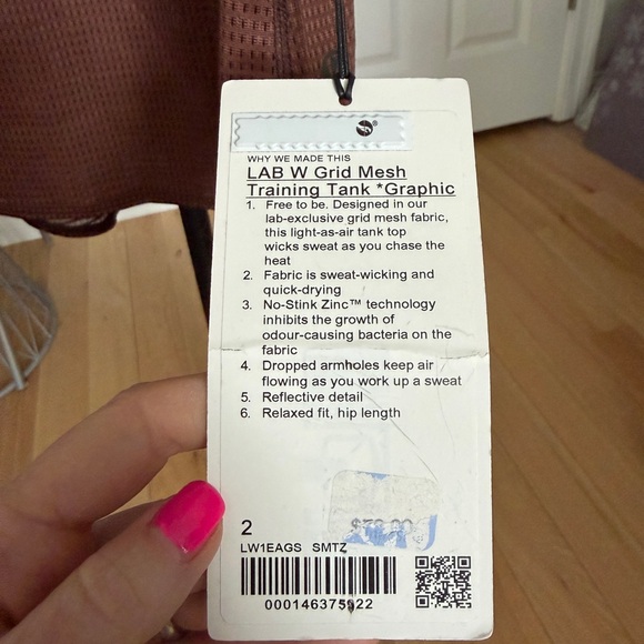 lululemon athletica Brown Mesh Tank Top LAB W Grid Mesh
Training Tank Graphic 2 - Picture 6 of 10